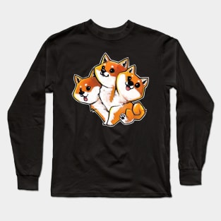 Shiba cerberus Long Sleeve T-Shirt